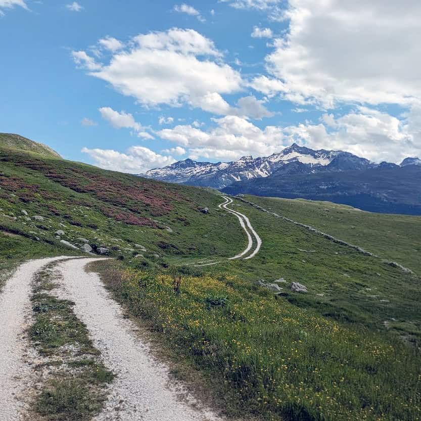 In salita verso il Laghetto degli Andossi.