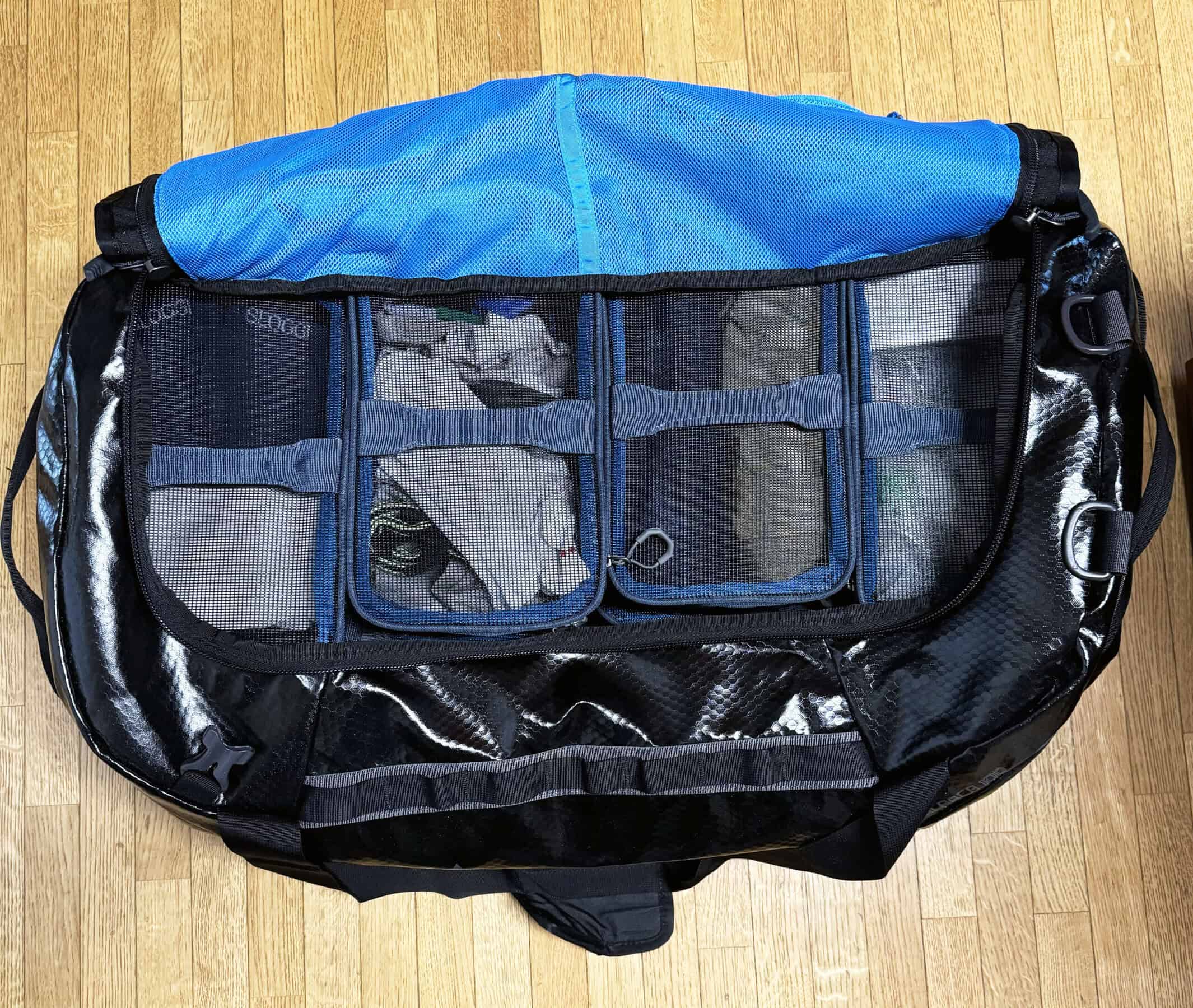 I Gear Pod di Gregory all'interno del borsone Alpaca.
