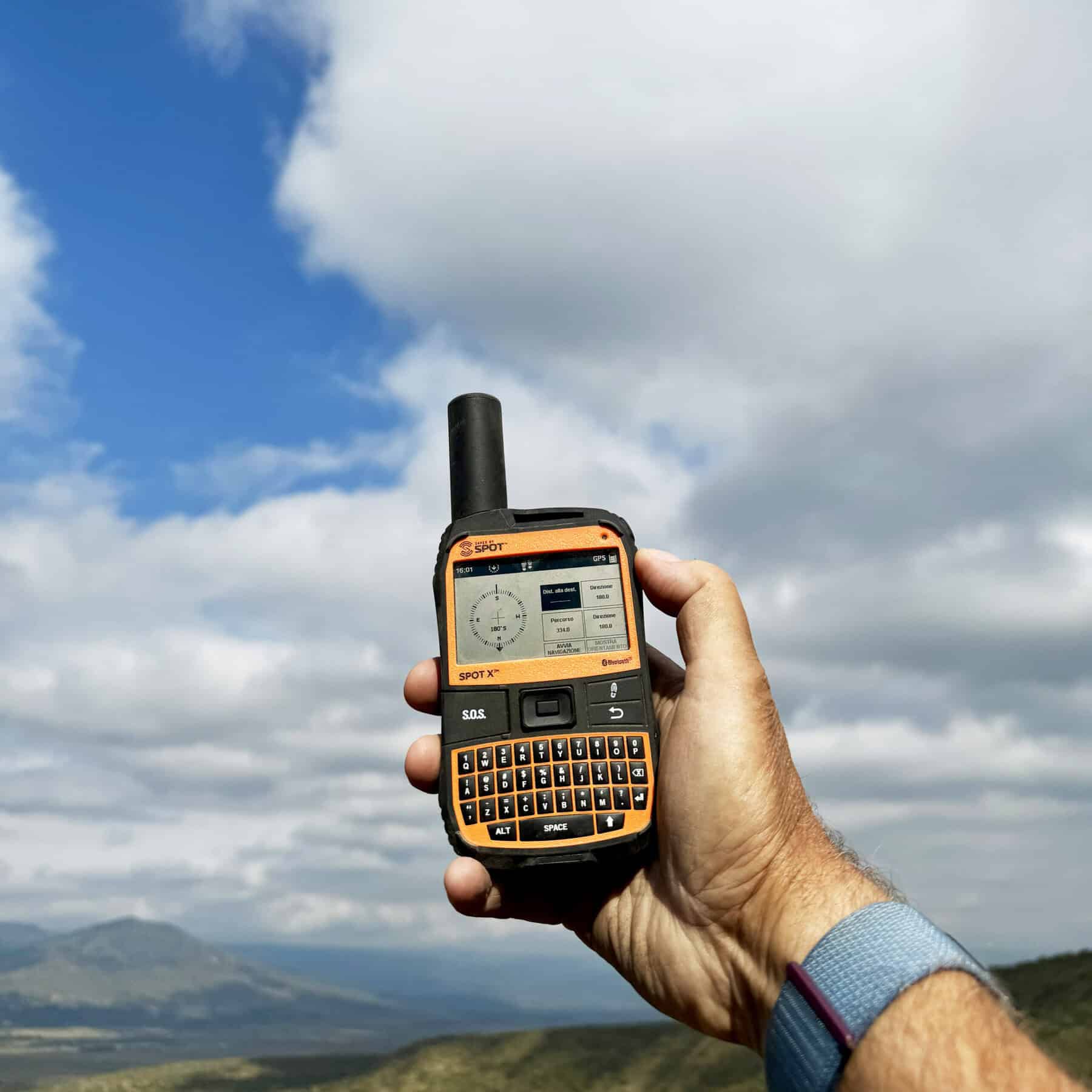 SPOT X di Globalstar, comunicatore satellitare a due vie.