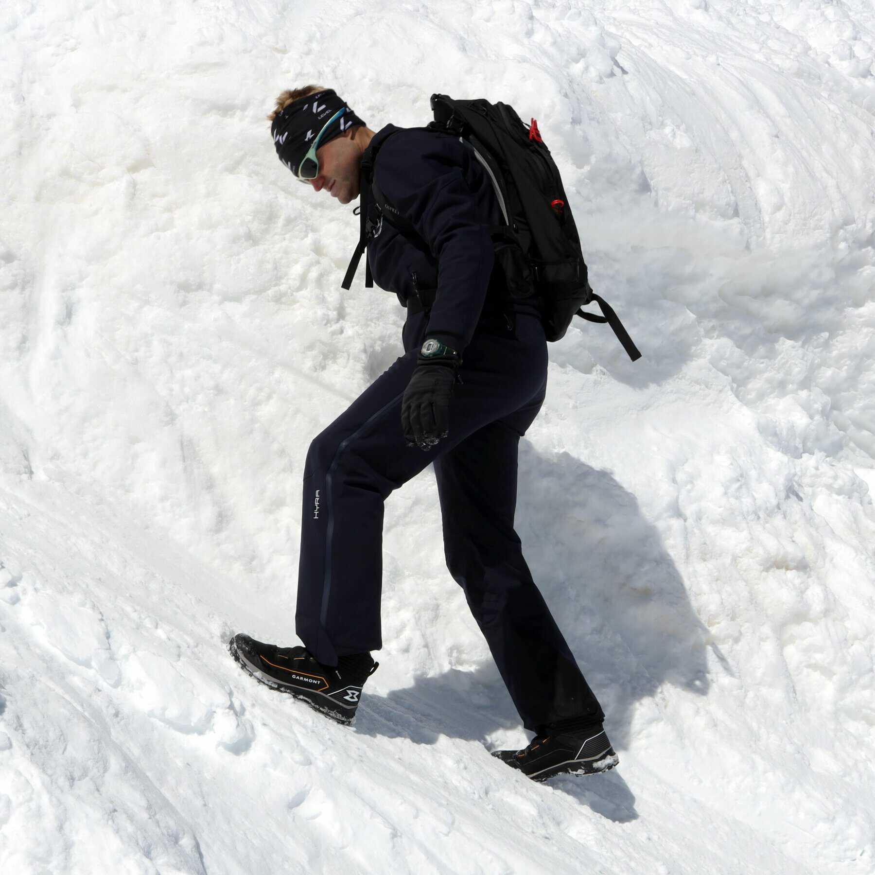 Test di aderenza in salita su neve soffice