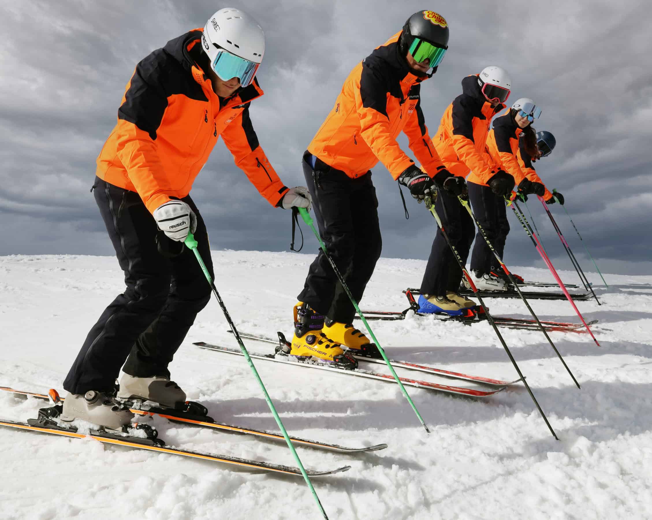 I tester con scarponi equipaggiati con BOA System, pronti alla partenza