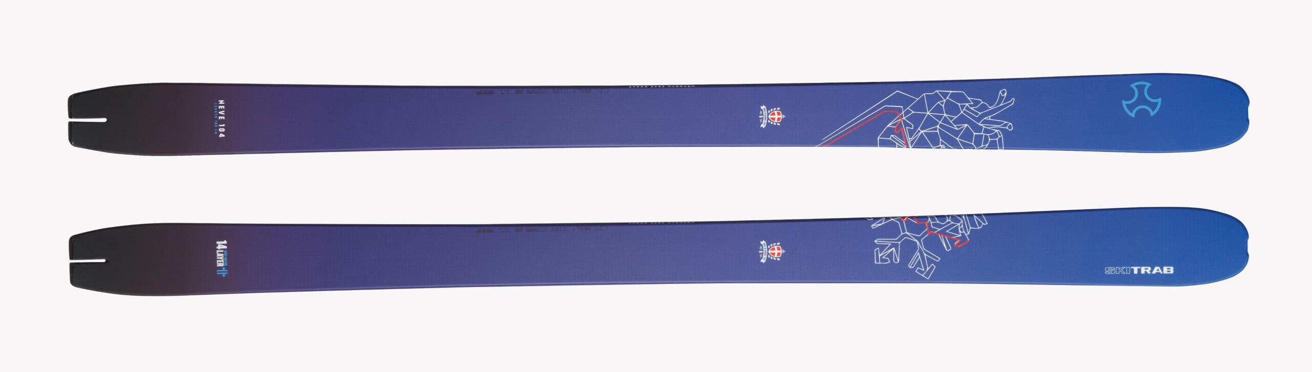 Ski Trab Neve 104, superfici ampie verso il freeride.