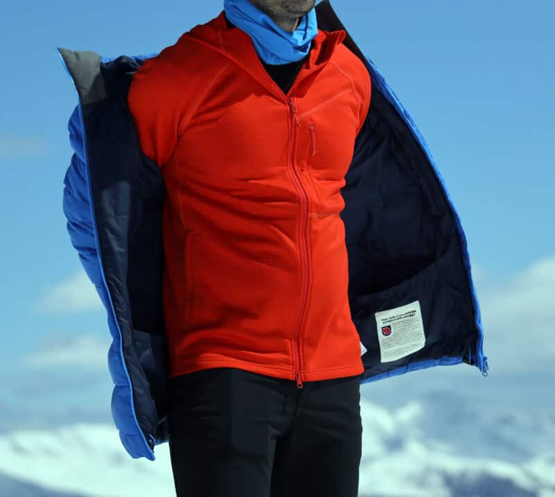 Fjällräven Abisko fleece, giacca e pantaloni da escursionismo invernale