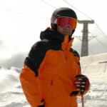 Casco Giro Tenet Mips e maschera Axis, allo Stelvio.